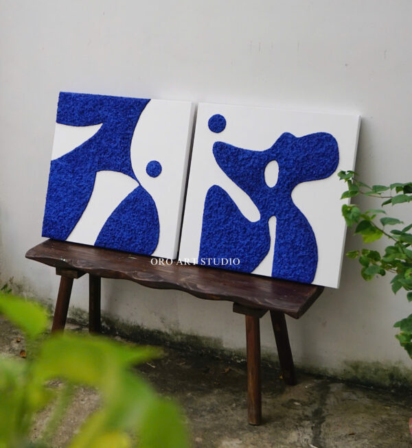 ABSTRACT BLUE - 55x55cm