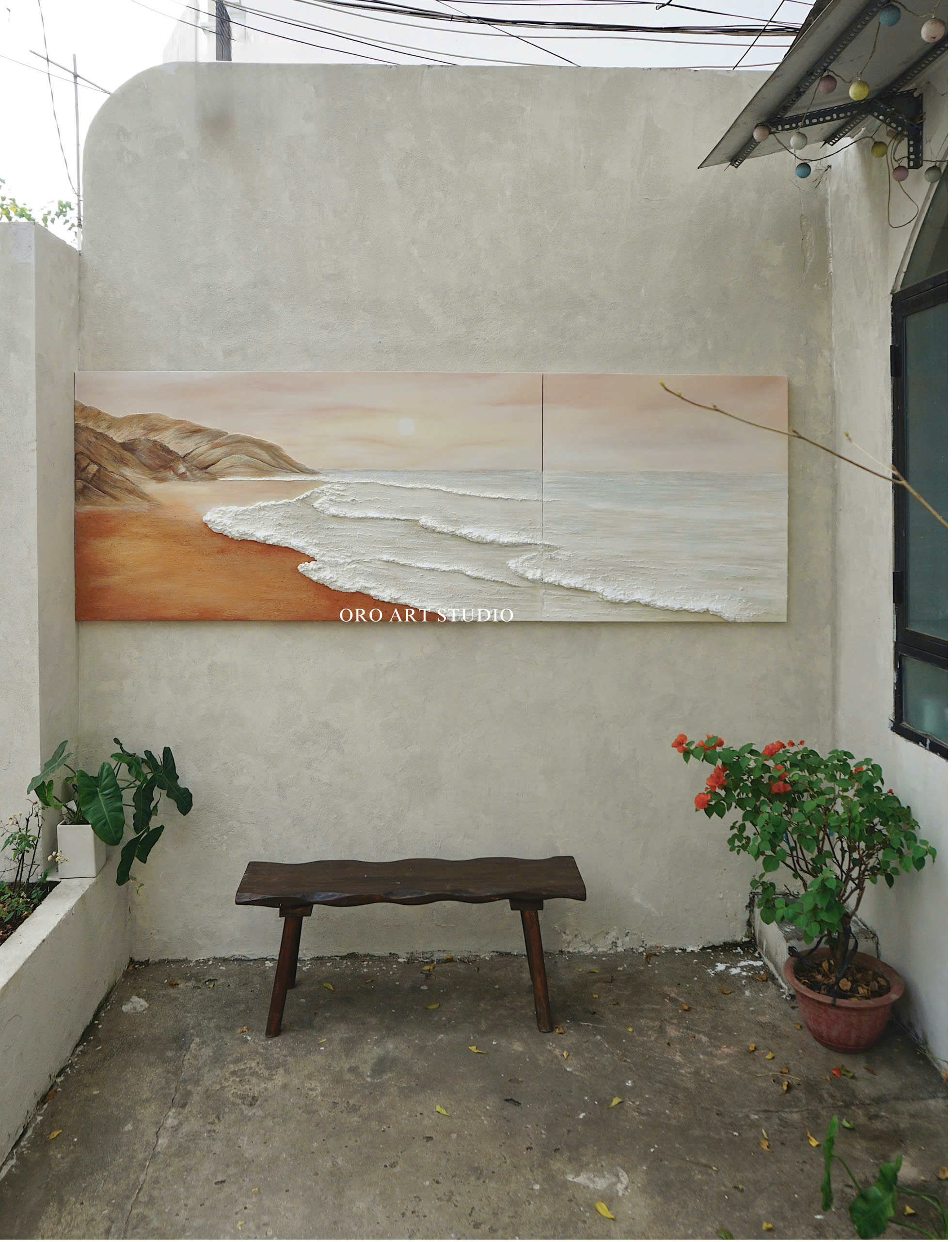 THE SÓNG - SET 2 TRANH 150x80cm và 80x80cm - Ảnh 2