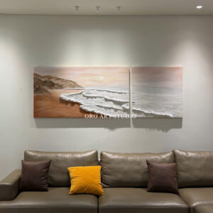 THE SÓNG - SET 2 TRANH 150x80cm và 80x80cm