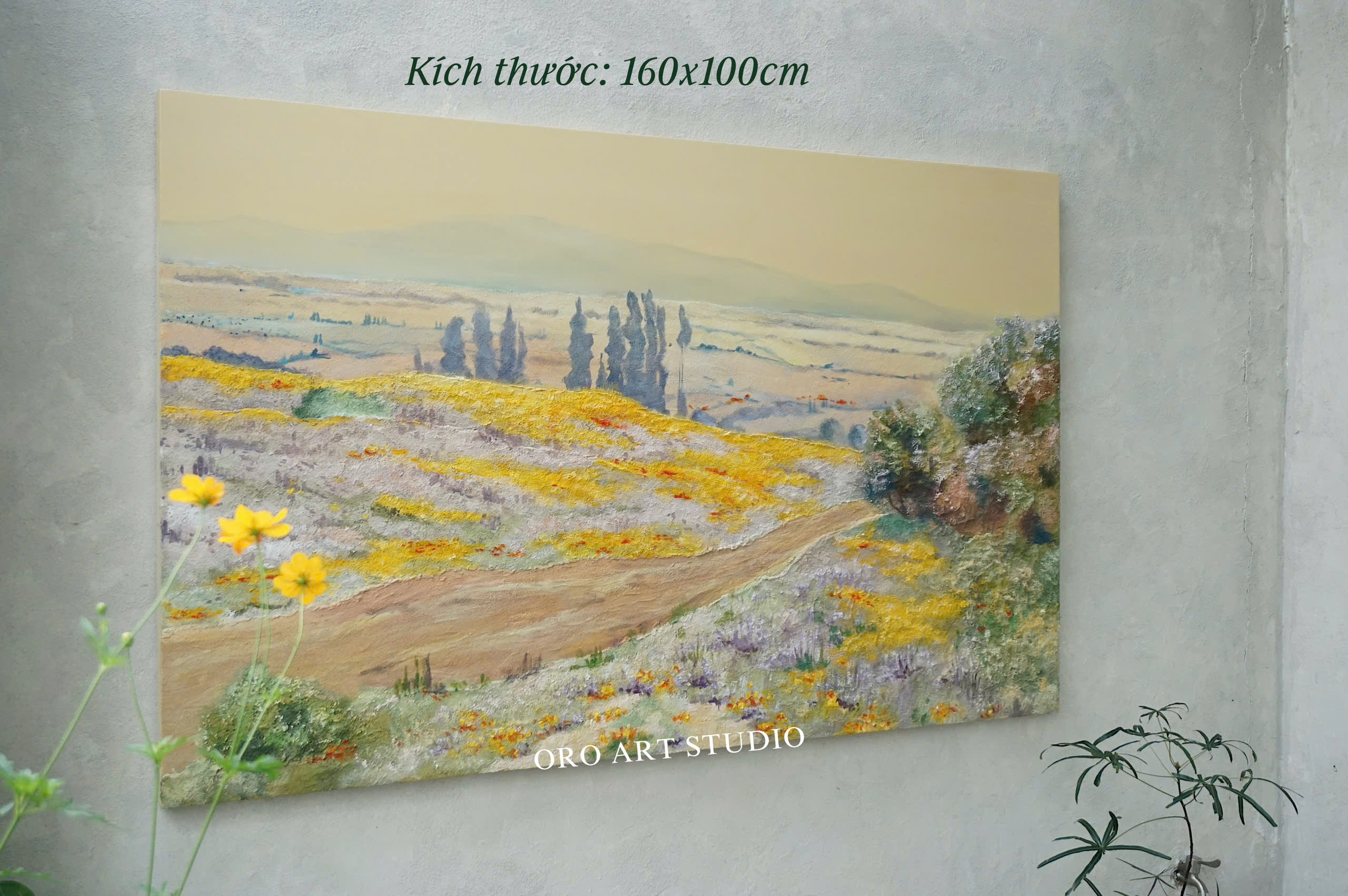 GOLDEN MEADOW - 160x100cm - Ảnh 3