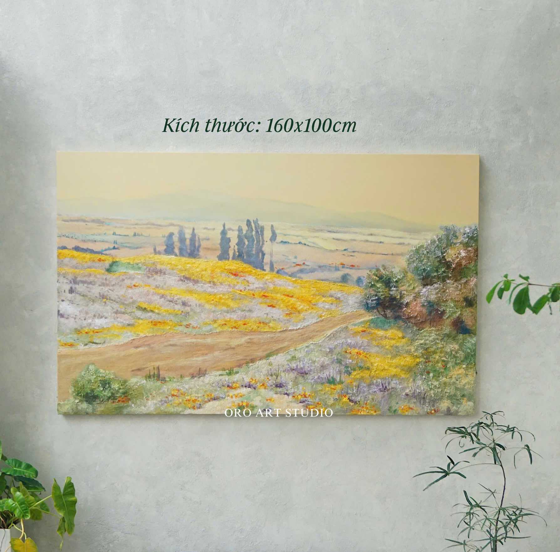 GOLDEN MEADOW - 160x100cm