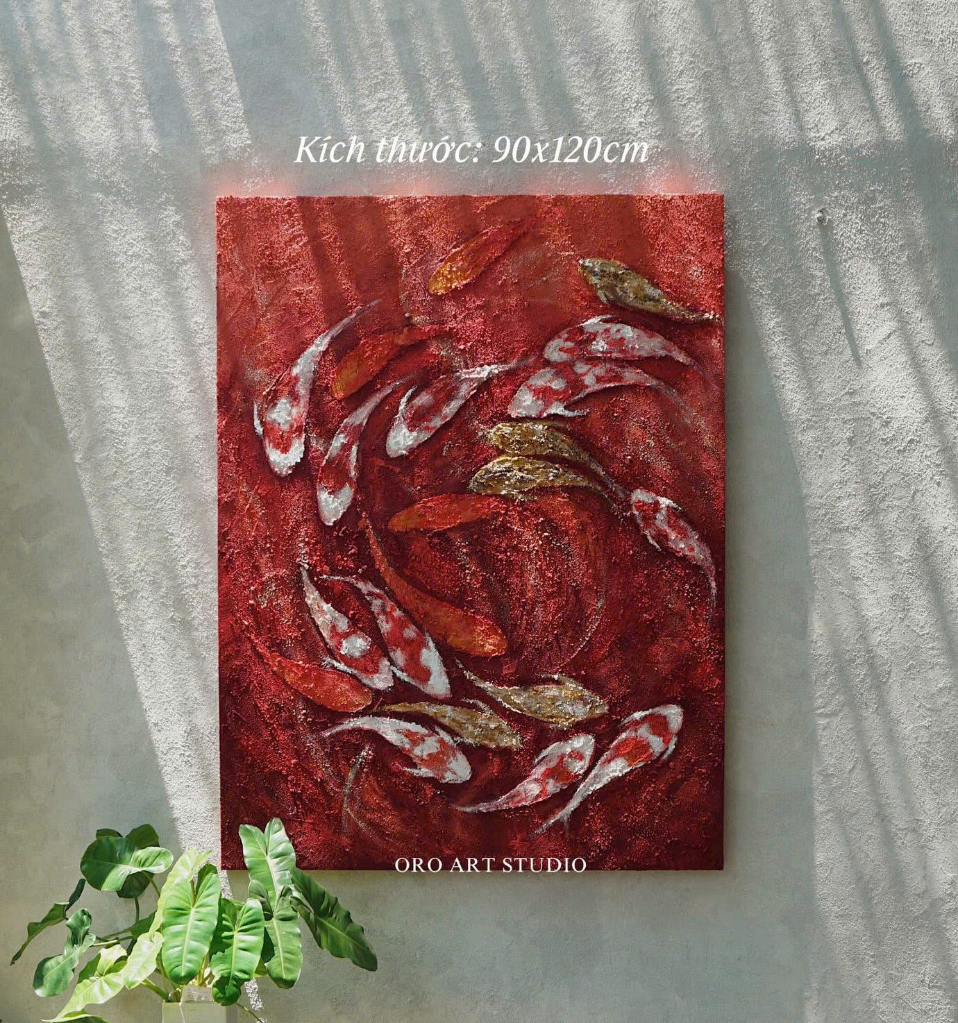 KOI FISH - 90x120cm