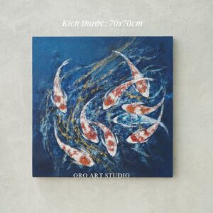 KOI DANCE - 70x70cm